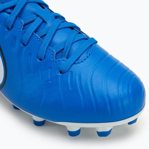 Detská futbalová obuv/kopačky Nike Tiempo Legend 10 Club FG/MG soar/white
