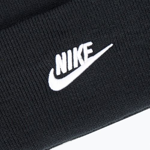 Zimná čiapka Nike Peak Futura Beanie black/white