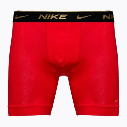Pánske boxerky Nike Everyday Cotton Stretch 3 páry čierne strieborné/červené zlaté/čierne zlaté
