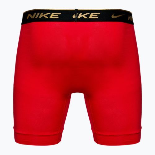 Pánske boxerky Nike Everyday Cotton Stretch 3 páry čierne strieborné/červené zlaté/čierne zlaté