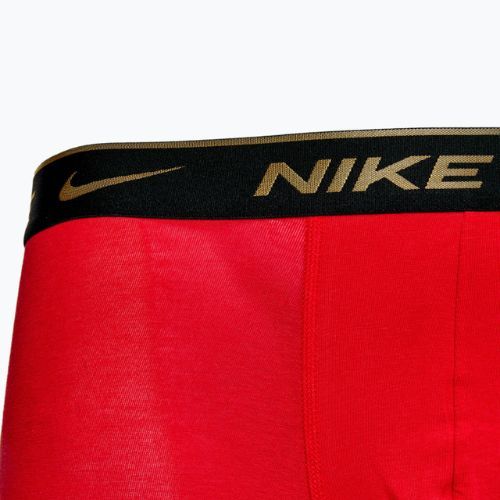 Pánske boxerky Nike Everyday Cotton Stretch 3 páry čierne strieborné/červené zlaté/čierne zlaté