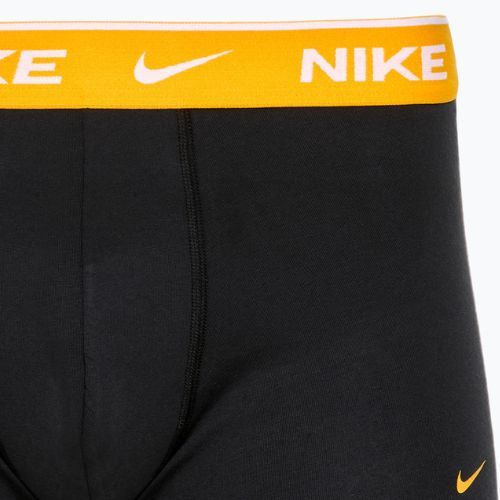 Pánske boxerky Nike Everyday Cotton Stretch Trunk 3 páry black/gold/hyper crimson