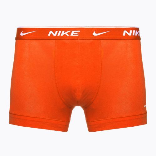 Pánske boxerky Nike Everyday Cotton Stretch Trunk 3 páry team orange/uni red/black