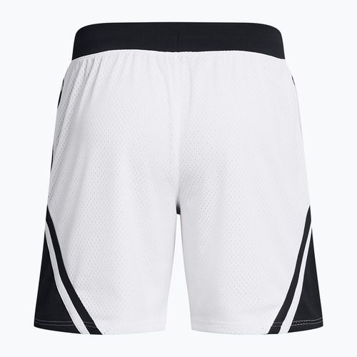 Pánske basketbalové šortky Under Armour Curry Mesh Short 4 white/black/white