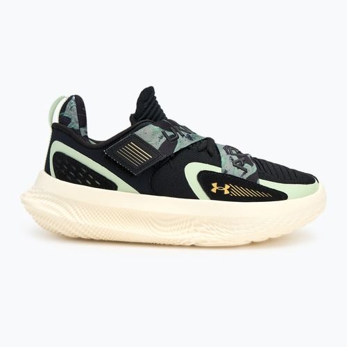 Basketbalové topánky Under Armour Flow Futr X 4 Camo black/retro green/metallic gold