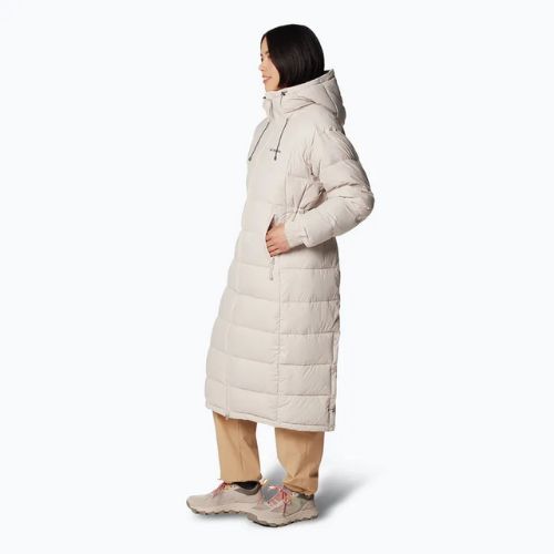 Dámsky páperový kabát Columbia Pike Lake II Long dark stone 279