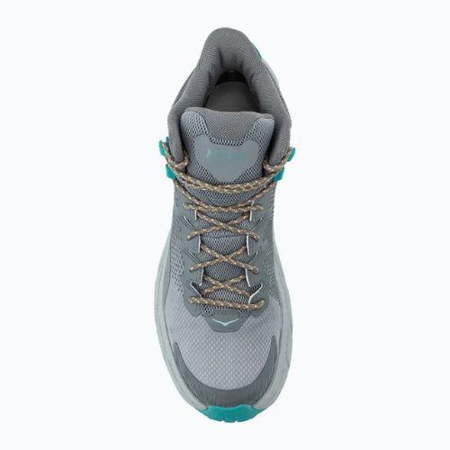 Pánska turistická obuv HOKA Trail Code GTX galactic grey/electric aqua
