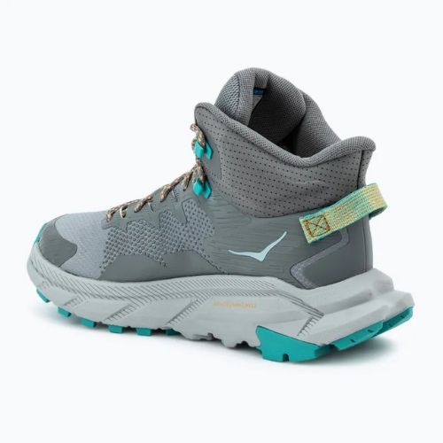Pánska turistická obuv HOKA Trail Code GTX galactic grey/electric aqua