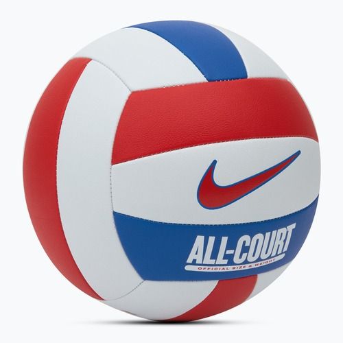 Volejbalová lopta Nike All Court Volleyball white/university red/game royal/university red veľ.  5