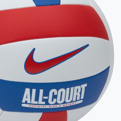 Volejbalová lopta Nike All Court Volleyball white/university red/game royal/university red veľ.  5