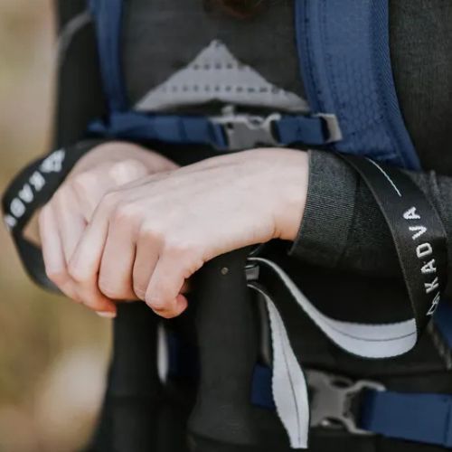 Trekkingové palice KADVA Torre nastaviteľné karbonové šedé