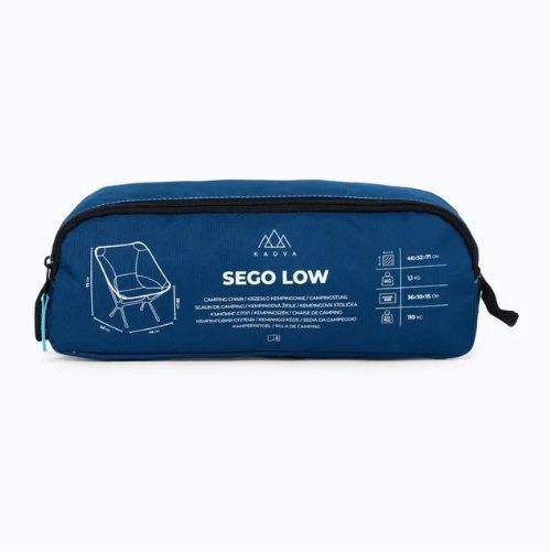 Skladacie turistické kreslo KADVA Sego Low ultralight modré