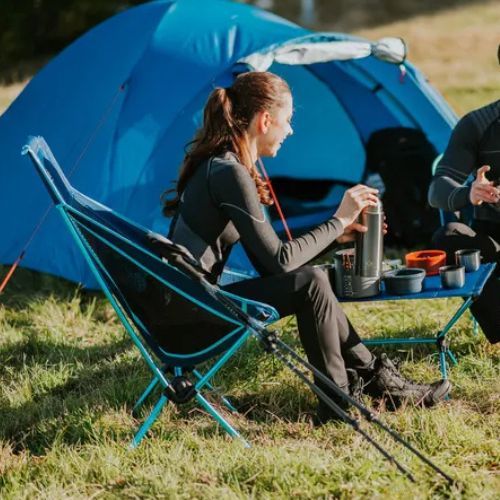 Skladacie turistické kreslo KADVA Sego Mid ultralight modré
