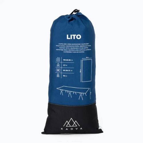 Cestovná posteľ KADVA Lito ultralight modrá