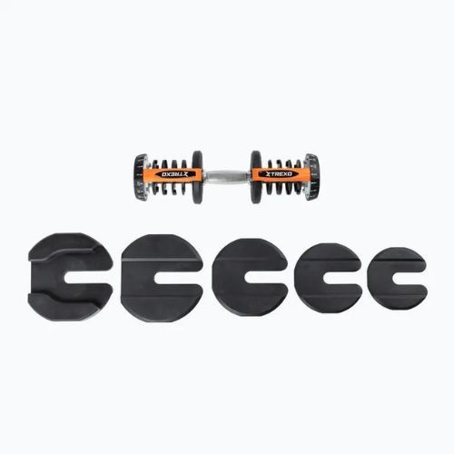 Nastaviteľná činka XTREXO ADT-40-BF 40 kg čierna