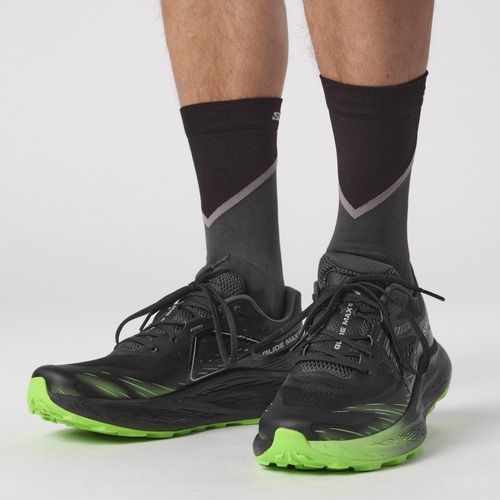 Bežecké ponožky Salomon Pulse Crew black/ monument/ magnet