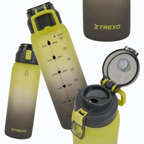 Fľaša TREXO Haust 1000 ml žltá/čierna