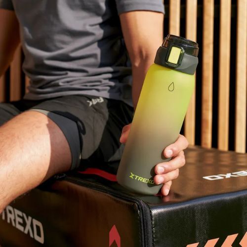 Fľaša TREXO Haust 1000 ml žltá/čierna