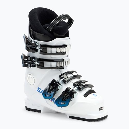 Detské lyžiarske topánky Salomon S/Race 60T M Jr white/white/process blue