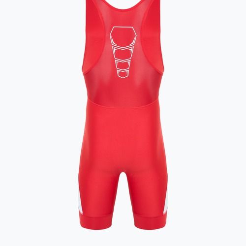 Pánska kombinéza Nike Grappler Elite Singlet scarlet/white