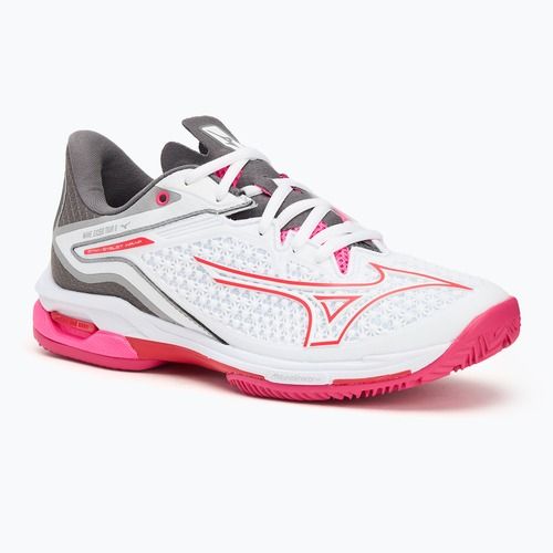 Dámska tenisová obuv Mizuno Wave Exceed Tour 6 CC white/radiant red/quiet shade