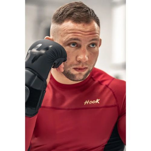 Pánsky rashguard s dlhým rukávom HOOK FIGHTING Base red