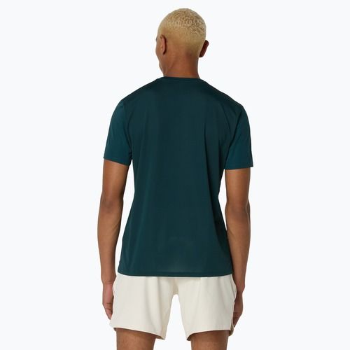Pánske tenisové tričko ASICS Match Seasonal Graphic Tee saxon green