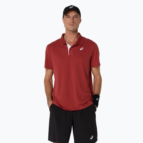 Pánske tričko ASICS Court Polo burnt red