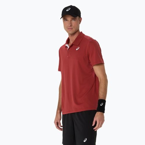 Pánske tričko ASICS Court Polo burnt red