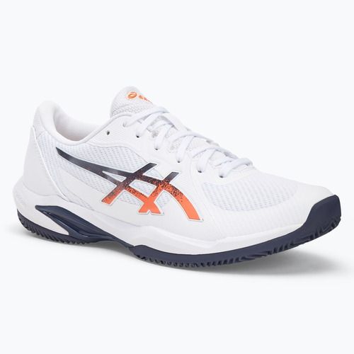 Pánske tenisové topánky ASICS Solution Swift FF 2 Clay white/ nova orange