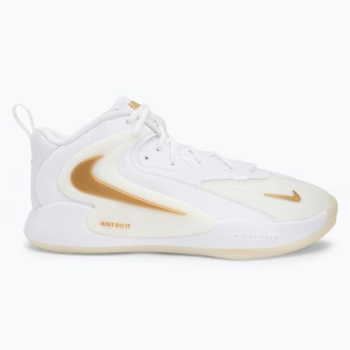 Tenisky na volejbal Nike React Hyperset 2 biela/biela/metalická zlatá