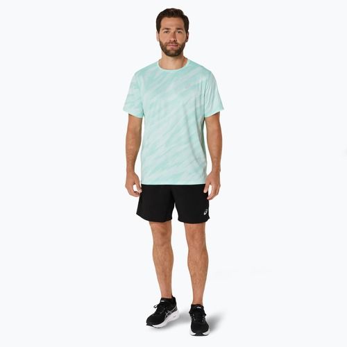 Pánske bežecké tričko ASICS Core All Over Print SS Top oasis green