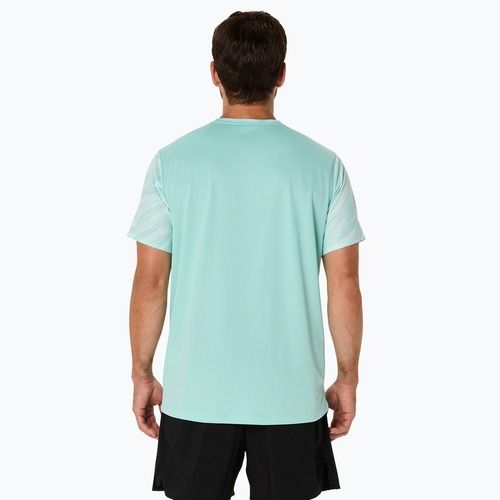 Pánske bežecké tričko ASICS Core All Over Print SS Top oasis green