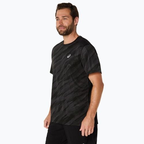 Pánske bežecké tričko ASICS Core All Over Print SS Top performance black
