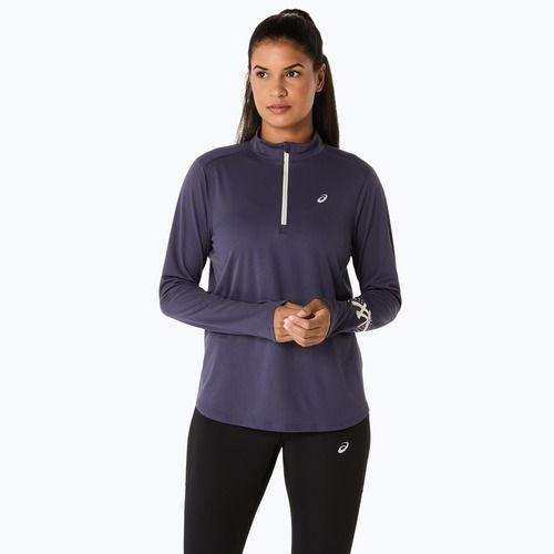 Dámske bežecké tričko Longsleeve ASICS Icon 1/2 Zip LS Top indigo fog