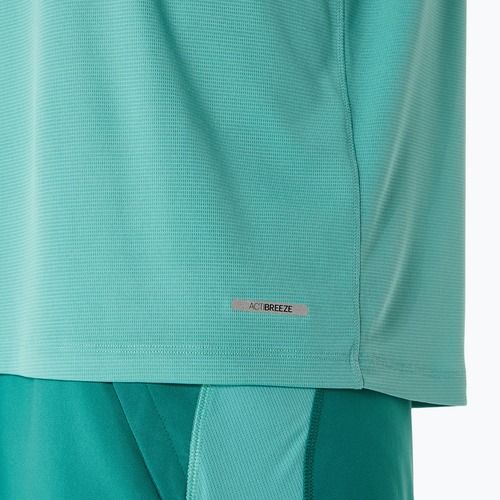Pánske bežecké tričko longsleeve ASICS Road Lite-Show 1/2 Zip light teal