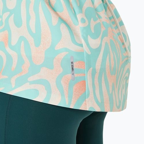 Dámska bežecká bunda ASICS Road Lite-Show Packable oasis green/multi colour