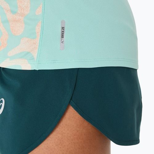Dámske bežecké tričko ASICS Road Lite-Show oasis green/multi colour