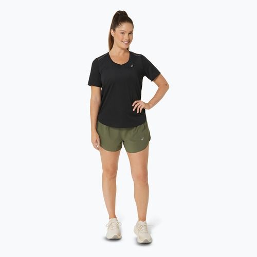 Dámske bežecké tričko ASICS Road V-Neck performanc black