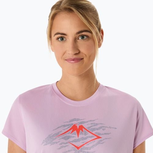 Dámske bežecké tričko ASICS Fujitrail Logo light ube