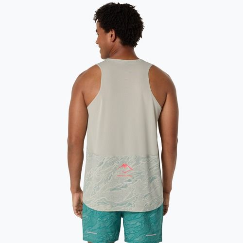 Pánske bežecké tielko ASICS Fujitrail Singlet white sage/rainy lake