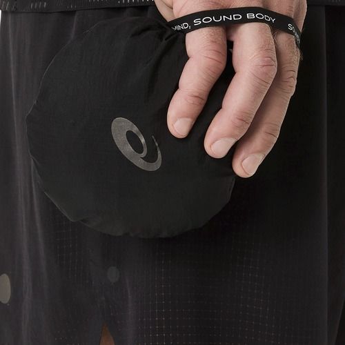 ASICS pánska bunda Metarun Packable Gilet performance black running sleeveless