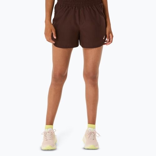 Dámske bežecké šortky ASICS Nagino Run Adjustable 4IN coffee