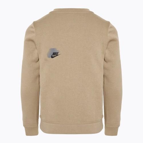 Detská mikina Nike Sportswear Standard Issue Crew-Neck v khaki farbe
