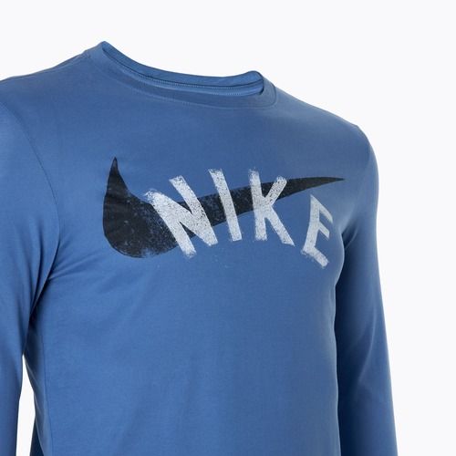 Pánske tričko Nike Dri-FIT Fitness Longsleeve aegean storm
