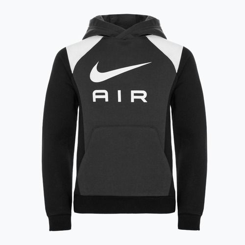 Detská mikina Nike Air s kapucňou antracit/čierna/biela/biela