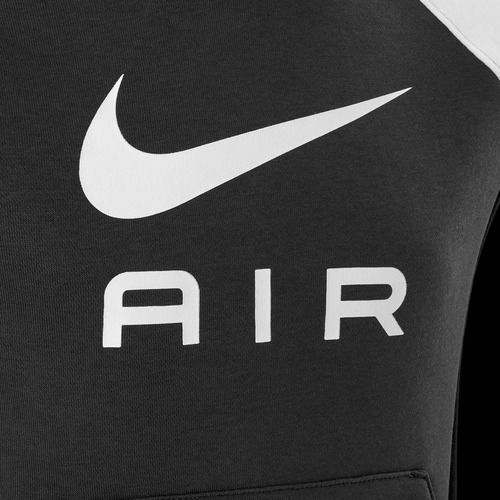 Detská mikina Nike Air s kapucňou antracit/čierna/biela/biela