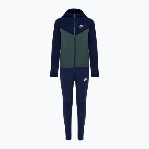 Detská tepláková súprava Nike Sportswear obsidiánová/ vintage zelená/ obsidiánová/ biela