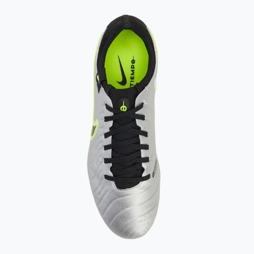 Pánske kopačky Nike Tiempo Legend 10 Pro FG metallic silver/volt/black