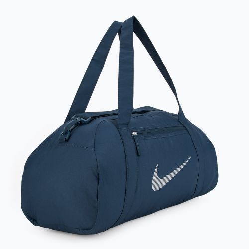 Dámska tréningová taška Nike Gym Club 24 l armory navy/ armory navy/ metallic silver